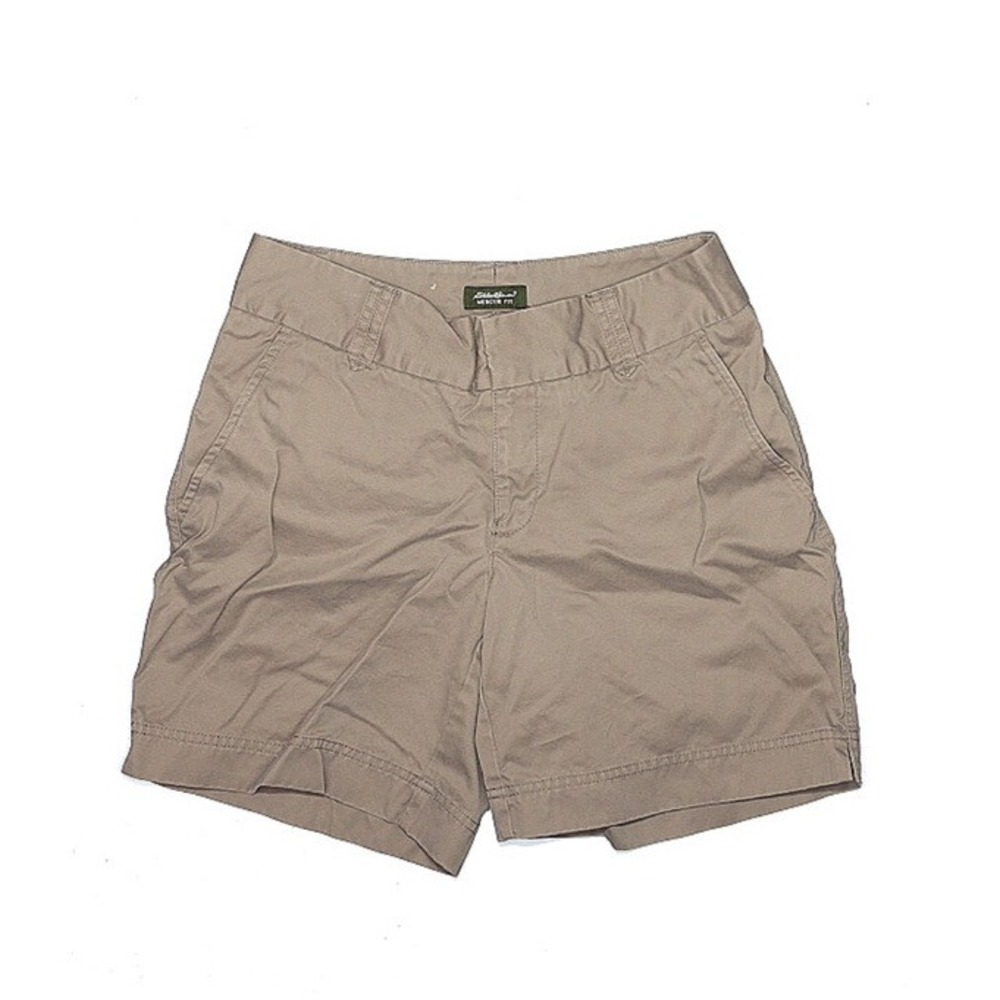 Eddie Bauer Light Brown Mercer Fit Flat Front Size 4 Chino Shorts